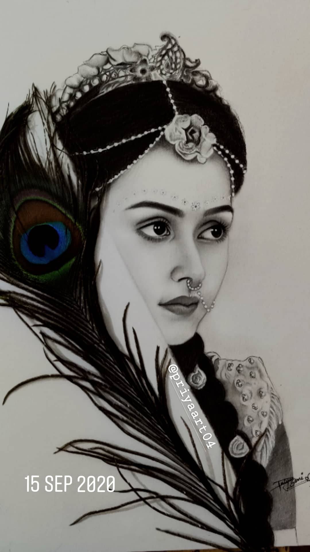 Radha Krishn serial | Mallika Singh | Drawing | Radha krishn Mallika Singh  Drawing | Portrait Sketch - YouTube