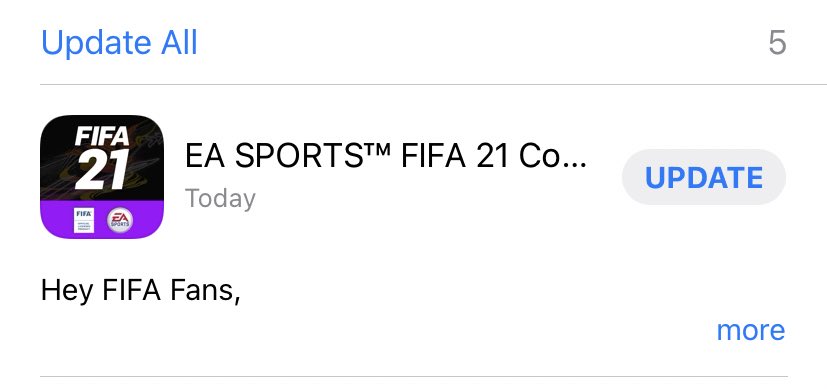 EAFC 24 News on X: FUT Companion App Update is Live!! #FIFA21