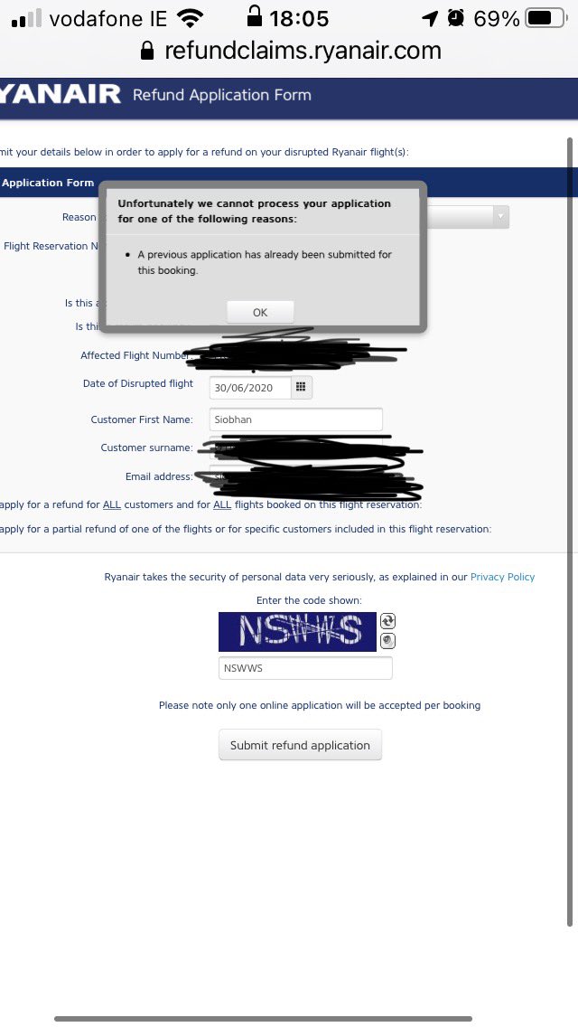 Siobhanmod's tweet image. And this - #nowayin @Ryanair