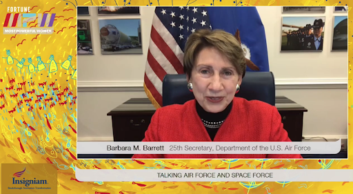 Talking Air Force and Space Force with Barbara M. Barrett, 25th Secretary, Department of the U.S. Air Force  <a href="/SecAFOfficial/">Office of the Secretary of the Air Force</a> <a href="/FortuneMPW/">Fortune MPW</a> #leadership #risingtothenewreality #fortunempw
