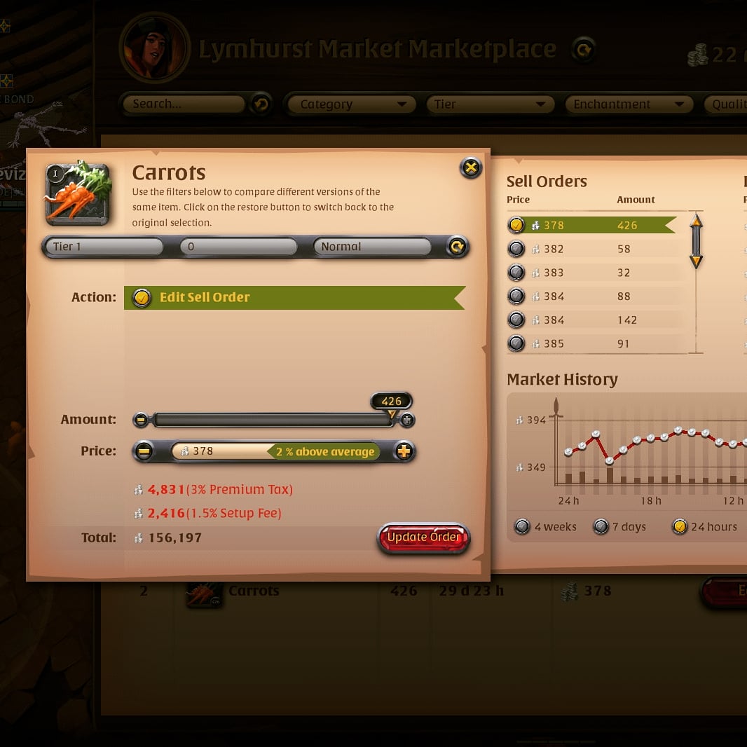 kriscell's tweet photo. Selling my daily carrots towards 4.6M silver monthly. Steady and stable income.

#albiononline #gamer #pve #gaming #youtube #pvp #albionsilver #games #youtuber #albiononlinesilver #kriscell #kriscellgaming #supportsmallyoutubers #carrots

https://t.co/fGpx0j5ltf https://t.co/OkJuBCfyvP
