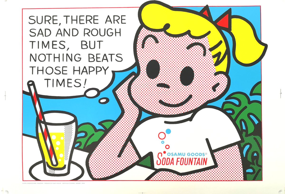 【希少】原田治展 オサムグッズB2ポスター OSAMU GOODS 復刻シルクスクリーンポスターB2サイズ 本日より福岡アジア美術館