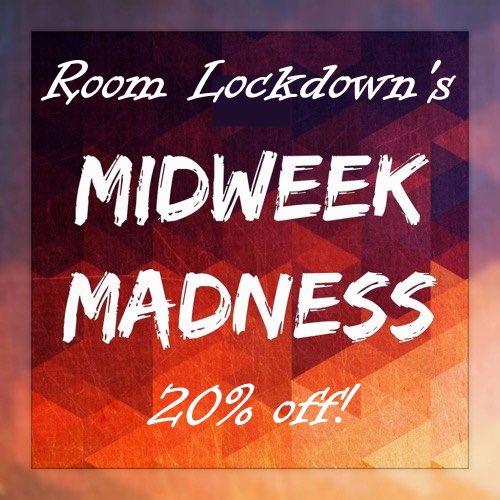 RoomLockdown's tweet image. 20% off Mon - Thur October Only!
Minimum 3 players
T’s &amp;amp; C’s apply 
Full details at roomlockdown.com
