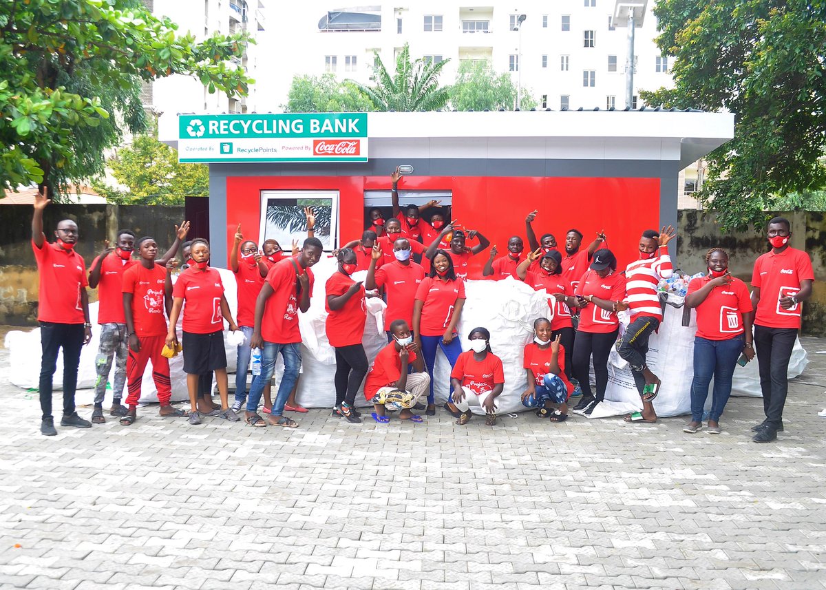 RecyclePoints ♻️ (@recyclepointsng) on Twitter photo Recycling at #Ikoyi just got easier! <a href="/CocaCola_NG/">Coca-Cola Nigeria</a> powered the setting up of a #RecyclingBank in their quest for a #WorldWithoutWaste.
Call: +2348098002400 to Recycle ♻️
Thanks to <a href="/LasgMOE/">Lagos Min of the Environment and Water Resources</a> <a href="/Lawma_gov/">LAWMA</a> & <a href="/fbralliance/">Food & Beverage Recycling Alliance</a> for the support. Let’s do more! Recycling at #Ikoyi just got easier! <a href="/CocaCola_NG/">Coca-Cola Nigeria</a> powered the setting up of a #RecyclingBank in their quest for a #WorldWithoutWaste.
Call: +2348098002400 to Recycle ♻️
Thanks to <a href="/LasgMOE/">Lagos Min of the Environment and Water Resources</a> <a href="/Lawma_gov/">LAWMA</a> & <a href="/fbralliance/">Food & Beverage Recycling Alliance</a> for the support. Let’s do more!