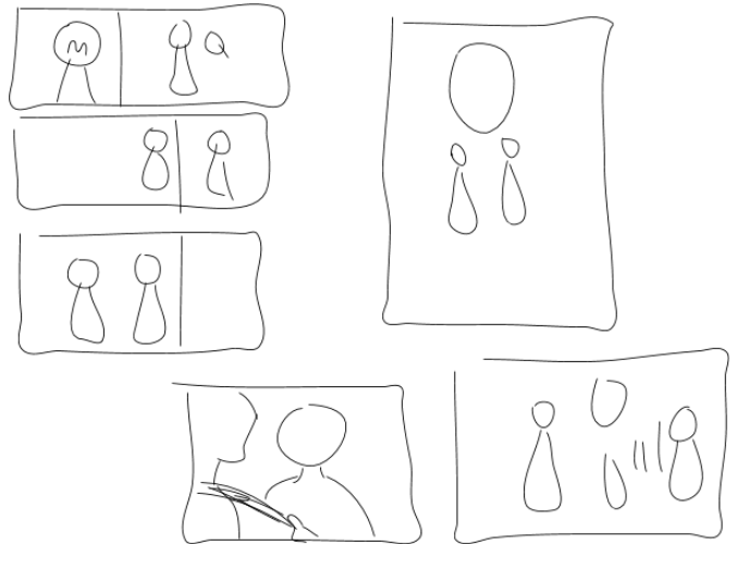my comic drafts become more and more cryptid 