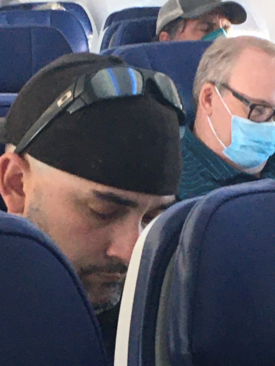 Give me a break ⁦<a href="/SouthwestAir/">Southwest Airlines</a>⁩, you talk the talk on mandatory masks - even for toddlers- but this was common on the one hour flight I just took, even after complaining to the attendant.  Plus many more masks worn below the nose. Where’s the enforcement? #Covid much ?