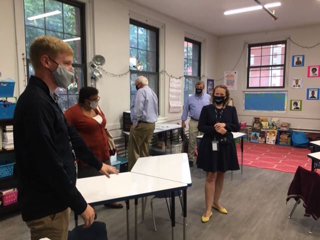 ECSchoolofEd's tweet photo. A special tour!! We @ECSchoolofEd are proud of @MissionGrammar and happy to see all the building renovations.  Congratulations. We @EmmanuelCollege congratulate you for your commitment to your scholars and educating for life. @CSOboston @BostonSchools @ECMission @NDSchools https://t.co/41mPNSUrmK