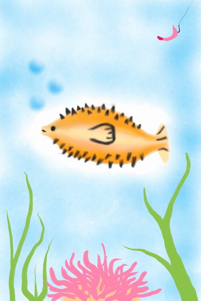 notaboomer9's tweet image. Not the best artist, but hey, let&apos;s have some fun.

Day 1: Fish #inktober2020