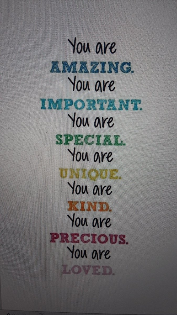 jlb216's tweet photo. At the end of each zoom meeting, my students echo me as I read encouraging words to them. Instead of saying "you are", we say "I am". I remind them that they are amazing, important, special, unique, kind, precious, and loved. ❤ #kidsneedaffirmationtoo #CCSbetheone @SCEBulldogs https://t.co/CdvUmRIrWT