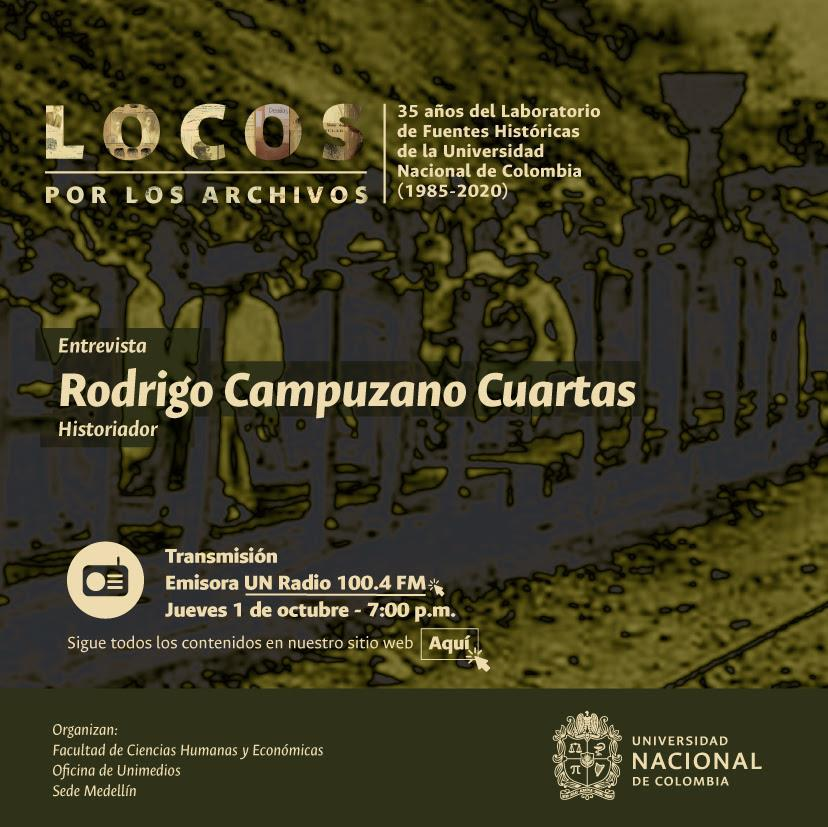 fche_unal's tweet photo. #LocosPorLosArchivos |🎙️🎧 Rodrigo Campuzano Cuartas es historiador y profesor de la @UdeA y de la #UNAL. Él hizo hizo parte de la primera organización del #AHJM.

📻 Escucha hoy la entrevista a las 7:00 p.m. @unradiomedellin: https://t.co/j9vuWhribn 
🌐 https://t.co/wBZWzlSPGW https://t.co/ipJ7ZBIl1O