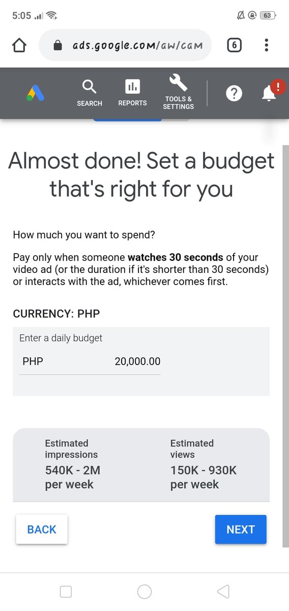 In conclusion, the more na malaki ang budget mo per day, then the more malaki rin ang views ng ads moSince we are aiming for more than a million views sa HSH mv, SB19 VotingDay  #HappySB19xATinDay REQUEST  @SB19Official  @MTV   #FridayLivestream
