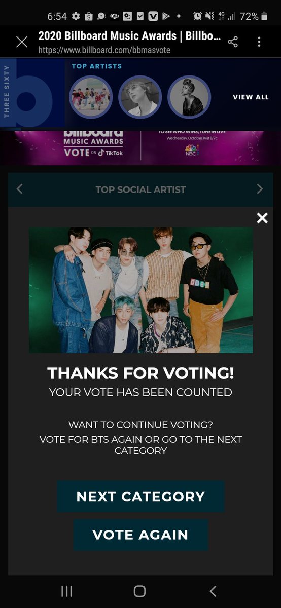 Ot7 Bts On Twitter Army Vote Bts In Billboard And In People S Choice Award Bts Twt I Vote Bts For The Thegroup In Pcas Rt And Vote Dont Forget The Hashtag Https T Co Xu3u6eftan