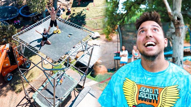 EltonCastee's tweet photo. New video!!! I love this one so damn much 😍😍

WE BUILT THE WORLD'S TALLEST TRAMPOLINE! (25ft) 

https://t.co/KHIPXG3THm https://t.co/dVzGWb3Jjn