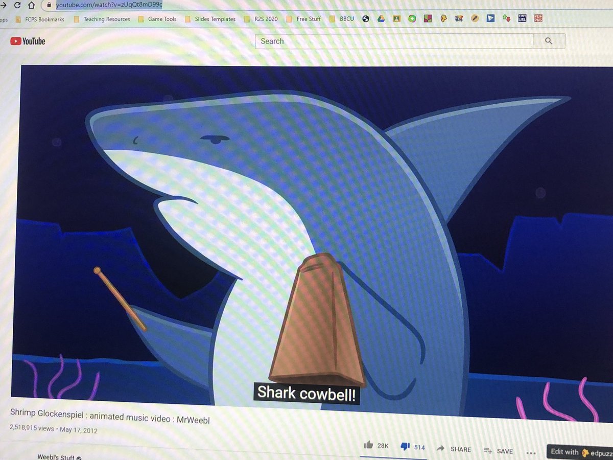 The best day is when we watch the “Shrimp Glockenspiel” video for the first time.