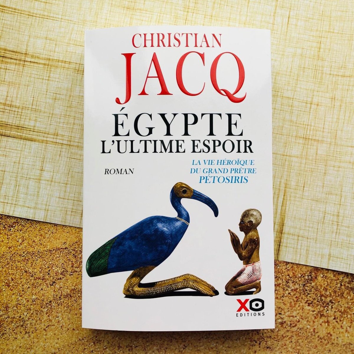 #Nouveauté 

En librairie aujourd’hui, le nouveau grand roman égyptien de Christian Jacq : ÉGYPTE L'ULTIME ESPOIR <a href="/XOeditions/">XO Editions</a> 

En savoir + ➡️ bit.ly/3n7Z24A
