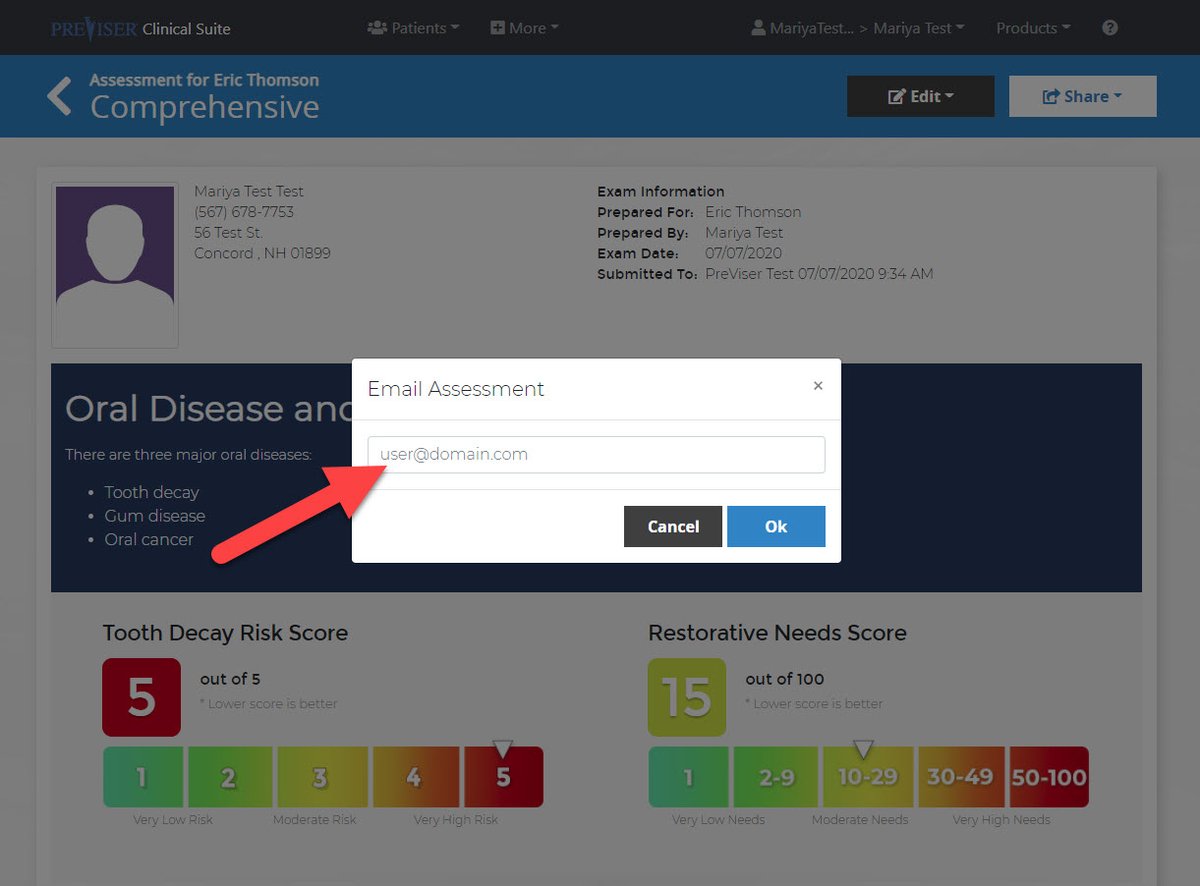PreViserCorp's tweet photo. Email is here! That’s right…you can now easily email your patients their PreViser Oral Health report from the Clinical Suite. #PreViserCorp #OralHealthReport #ClinicalSuite https://t.co/Ynvamw6fdm