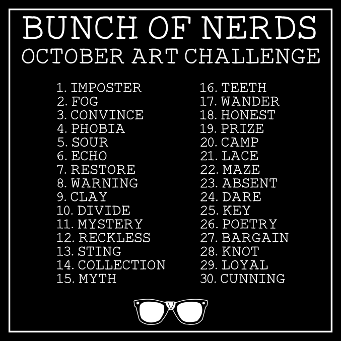BunchofNerds is happy to announce our own Nerdtober creative challenge! Feel free to use our calendar. You can show us what you create by joining our Discord discord.gg/3k9UH2N or by using #BunchofNerdtober! We'll be posting our own creations here and on other socials!