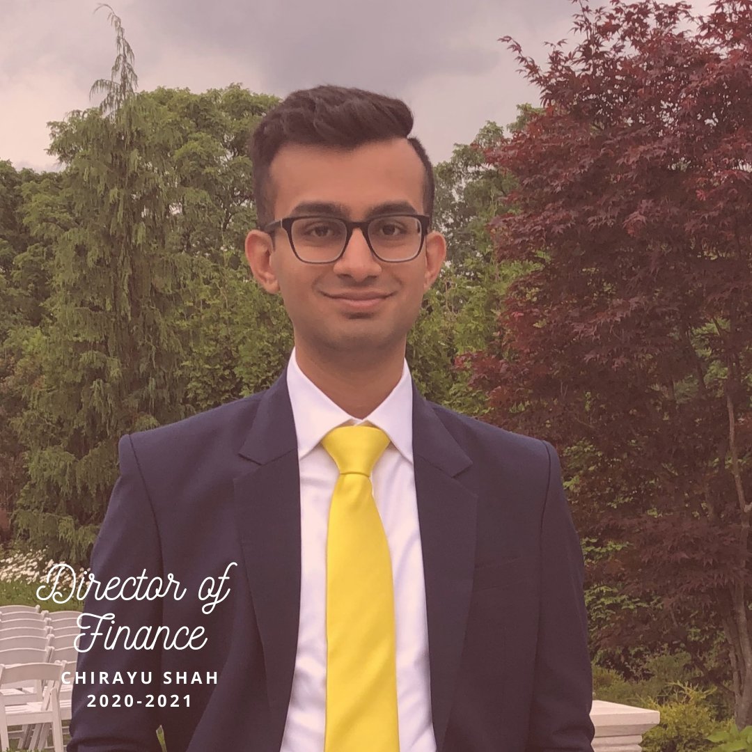 THE Chirayu Shah is our new Director of Finance!  @chichishah is a senior at Fordham University who loves trying new foods, doing yoga, and playing some Super Smash Bros (Main- Bowser). This year, Chirayu hopes to make sure the balance sheets are... well balanced!