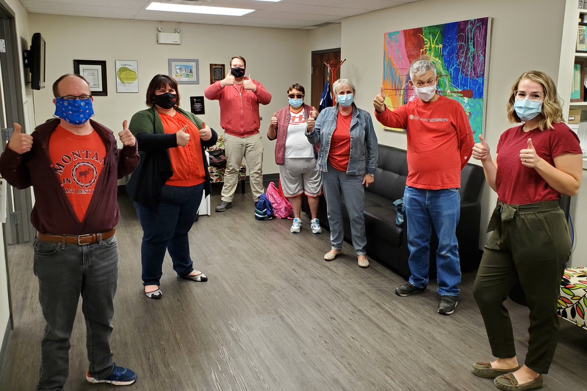 Got our red shirts on today in support of Disability Employment Awareness Month! Share a photo and tag us if you're wearing your red shirt today too! #DEAM