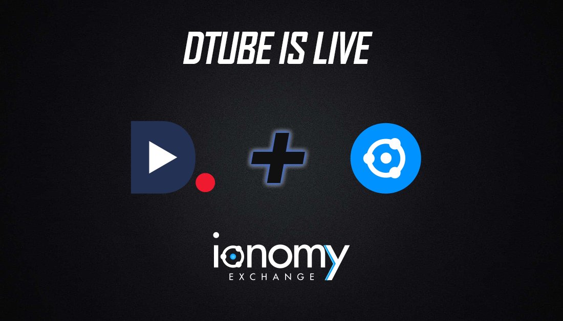DTube is live on #ionomy #Exchange!

New listing! #Trade $DTUBE for $BTC or $ION

#DTube is the leading #privacy focused #video sharing platform that rewards #creators #curators and #influencers with #crypto.

#cryptocurrency #trading #YouTube

news.ionomy.com/new-listing-dt…