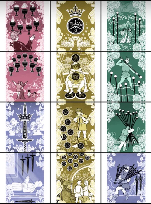 Guess who drew something like forty tarot cards in a week in an attempt to unwind, anyway here's a preview 