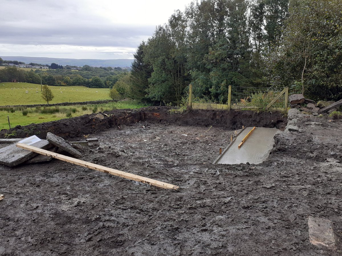 It might look like a big muddy hole in the ground now but it will soon be a sheltered, sunken cosy sitting area to enjoy the beautiful views :) <a href="/dazsmith2580/">landscape by design</a>