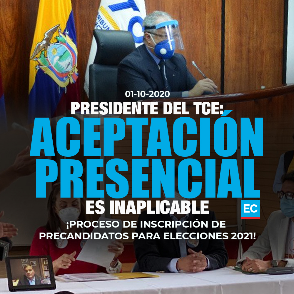 elcomerciocom's tweet photo. #ATENCIÓN | Arturo Cabrera, presidente del Tribunal Contencioso Electoral (TCE), resuelve que la aceptación presencial de precandidaturas carece de eficacia jurídica. ¿Qué significa? Expertos se pronuncian » https://t.co/stQxZNQIHe https://t.co/OmkCF2762t