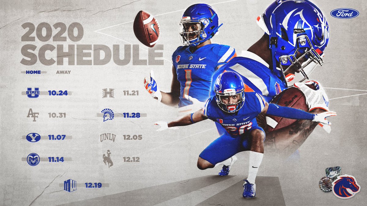 BroncoSportsFB's tweet photo. The 2️⃣0️⃣2️⃣0️⃣ Schedule is here!

🗓: https://t.co/32oQL3E2BB https://t.co/wqEJH7WdBQ