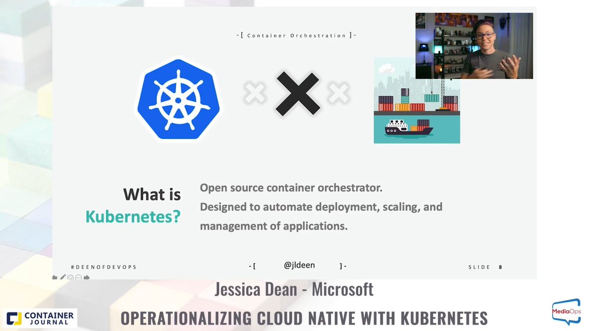 TechstrongGroup's tweet photo. Let Jessica Deen (@jldeen), Sr. Cloud Advocate for @Microsoft, give you the knowledge & power you need to become a DevOps Superhero at #CloudNativeVirtual! Watch Live Now: https://t.co/wzb71eCUyQ https://t.co/A3iZHqwbrt