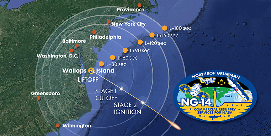 VCSFA_MARS's tweet photo. Join us tonight at 9:38 p.m. EDT to watch @northropgrumman’s CRS-14 mission blast off to the @Space_Station from @VCSFA_MARS and @NASA_Wallops. No matter where you are in the Mid-Atlantic region, the #Antares rocket should be visible! #NASASocial #NG14 https://t.co/qjNII6RbWA