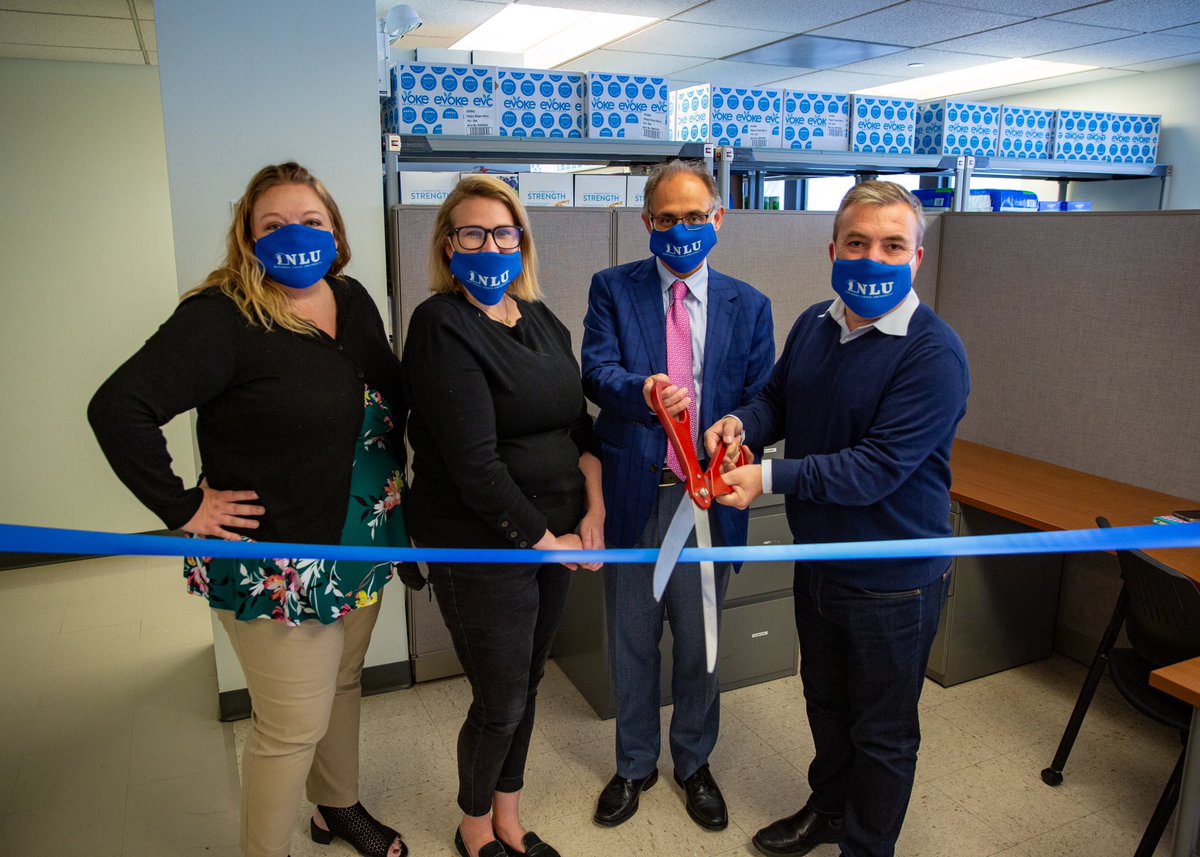 AurelioOnCampus's tweet photo. Excited to officially open the expanded @NationalLouisU Food Pantry with #THRIVE community resources which is co-located with the @NLUcec, together a “one-stop shop for doing good” for every #realcollege student! Visit our site at https://t.co/ehA8OEqaFQ https://t.co/SrxYSAksr7