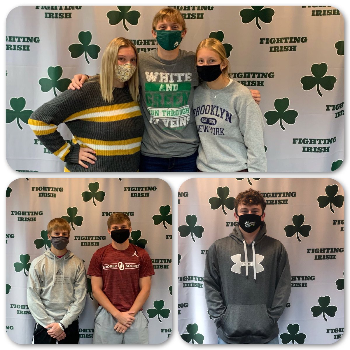 McGinnisSJSD's tweet photo. Congrats to the ☘️ Drug Free SuperStars for 20-21! Avery Sumner, Lauren Adams, Kylie Fields, Dayne Koch, Brayden Luikart, and Dorian Burns. We 💚 your commitment to not only remain drug free, but to spread the positive message about your decision to the youth in our community. https://t.co/w3uXwCePZ4