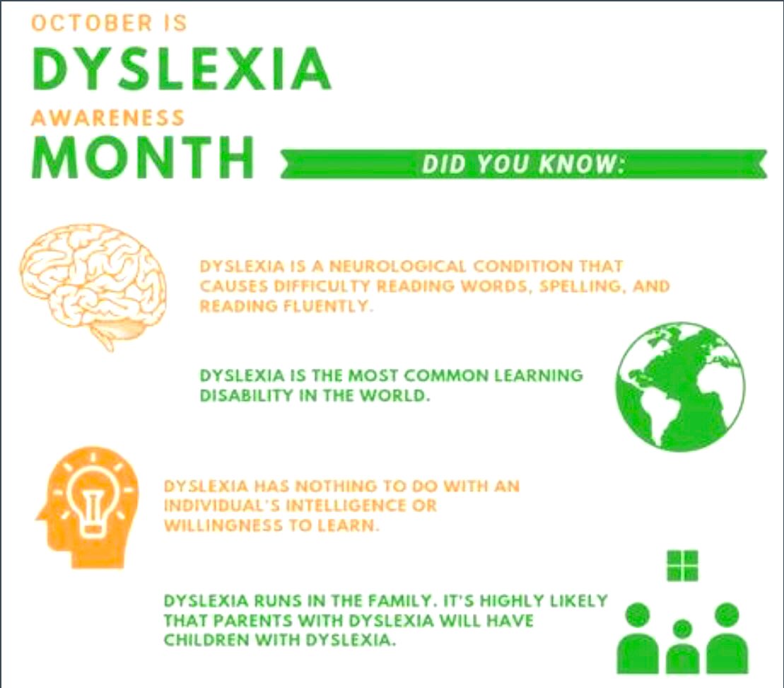 October is National Dyslexia Awareness Month. Our <a href="/Carrollisd/">Carroll ISD</a> dyslexia therapists will be sharing information and resources each week with campus staff during the month of October. #GoRedforDyslexia