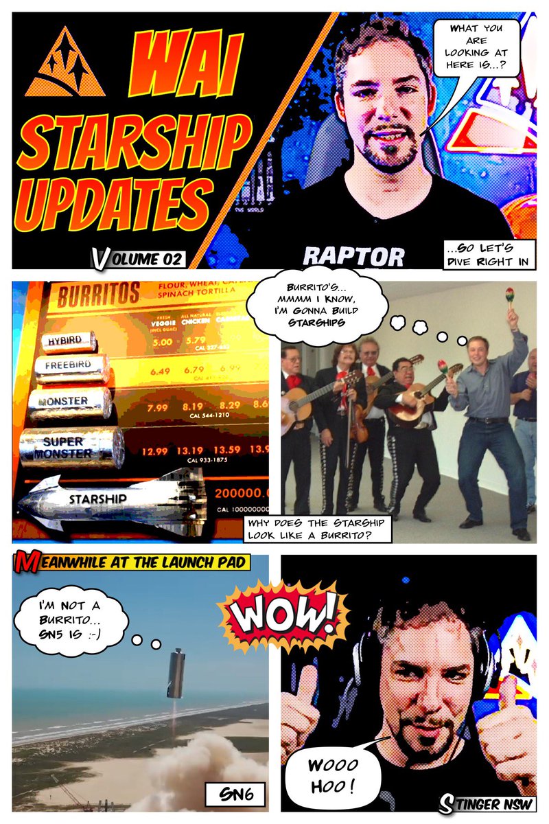 FelixSchlang's tweet image. Want to know, what&apos;s going on on our Discord?

WAI Starship Updates Volume 2: Why Starships look like burritos!?

@StingerNSW 😂 Thank you so much for doing these! You Rock.
