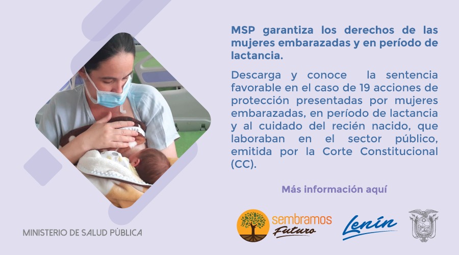 Hospital General Monte Sinaí 🇪🇨 (@hgmontesinai) on Twitter photo #DerechosEmbarazoYLactancia | 19 mujeres presentaron acciones de protección en la <a href="/CorteConstEcu/">Corte Constitucional</a> al ser removidas de sus cargos pese a encontrarse embarazadas. ¿Cuál fue la sentencia? Conócela en → bit.ly/3j2nRfC #DerechosEmbarazoYLactancia | 19 mujeres presentaron acciones de protección en la <a href="/CorteConstEcu/">Corte Constitucional</a> al ser removidas de sus cargos pese a encontrarse embarazadas. ¿Cuál fue la sentencia? Conócela en → bit.ly/3j2nRfC