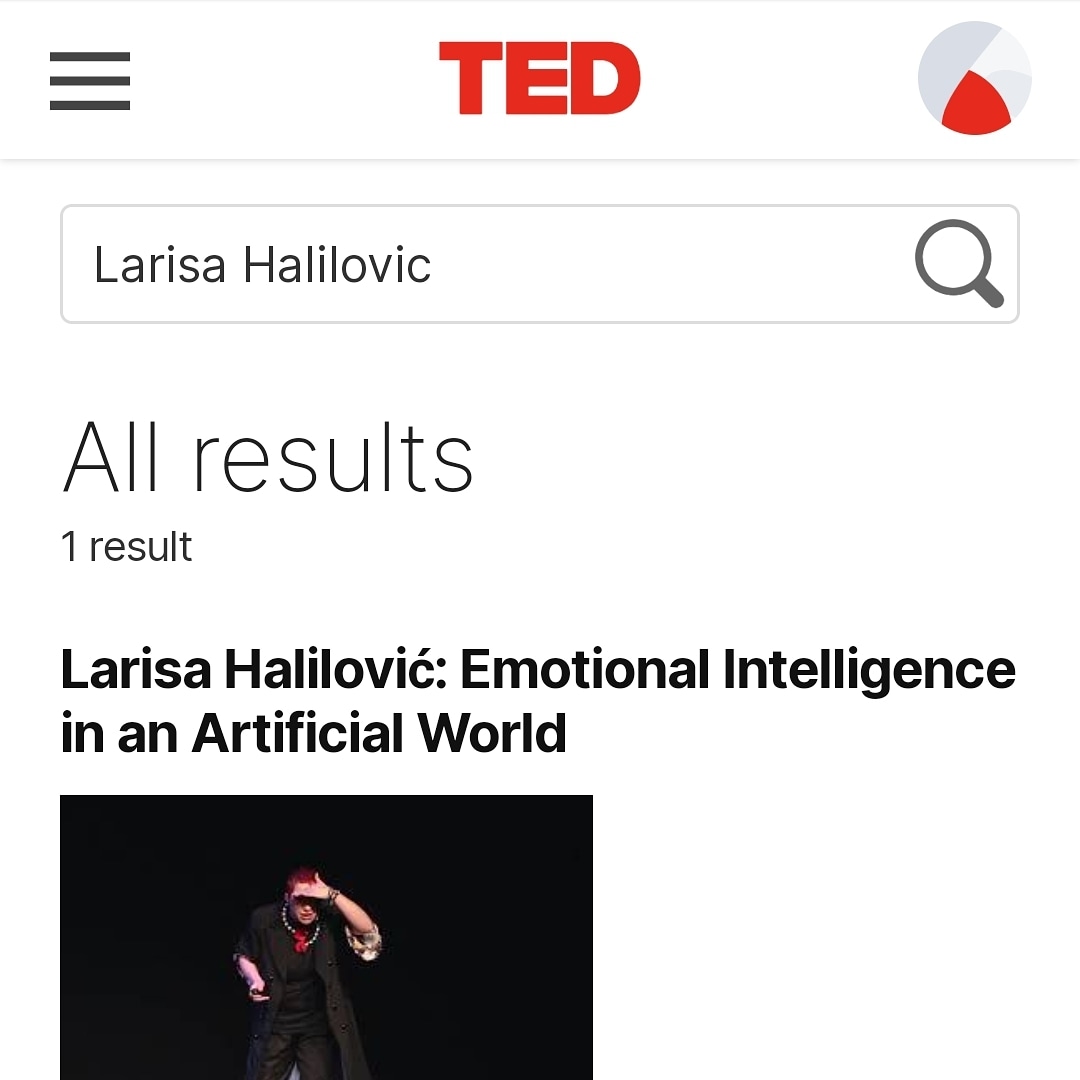 Still can't believe that my TEDx talk on Emotional Intelligence in an Artificial World made it to TED.com last month! I had no idea. #dreamcometrue