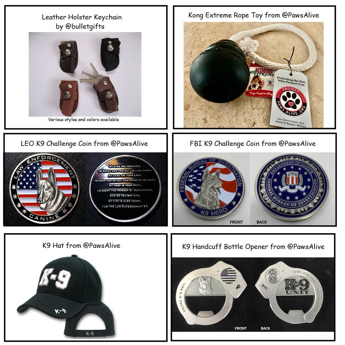 catmom_kathy's tweet image. K9 Fundraiser for @PawsAlive

Donate➡️ tinyurl.com/BGK9Raffle

To enter raffle

1⃣ Donate on Oct 1 - Oct 16
2⃣ Follow @PawsAlive
3⃣ Like &amp;amp; Retweet this tweet
4⃣ Message copy of receipt to @bulletgifts

1 entry for every $10 donation⤵️

Winners announced Oct 18

#K9ArmyStrong #K9