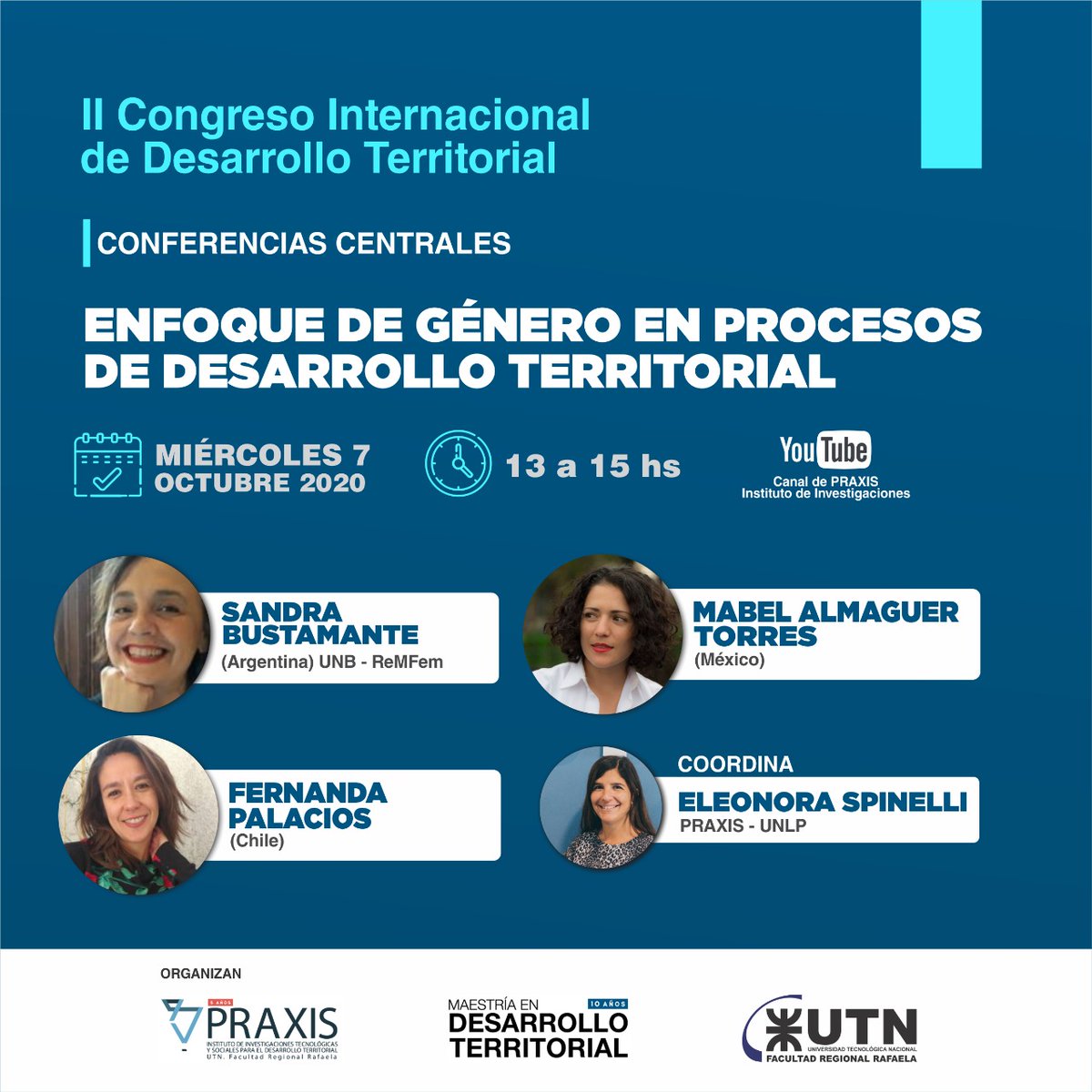 coscaffarelli's tweet photo. El próximo miércoles 7 a las 13 horas 💜 Género y desarrollo territorial 👇
Transmisión en vivo 🖥️📱💻
Lxs esperamos! https://t.co/cT51xXCMGE