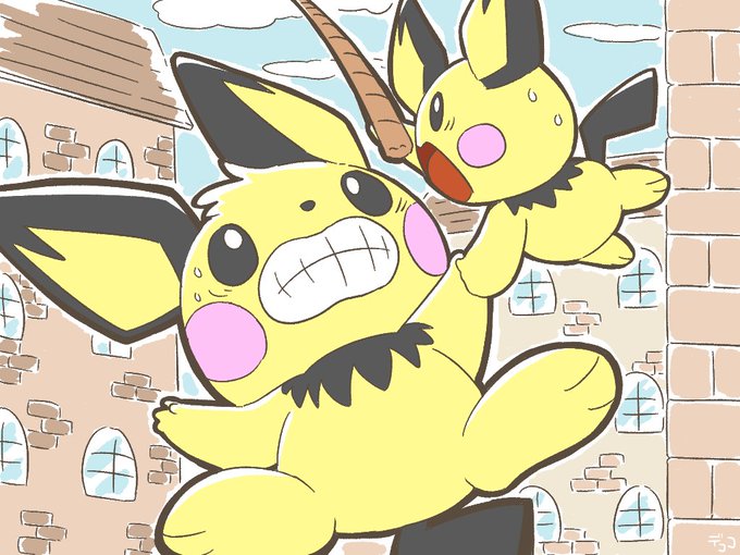 ピチューとピカチュウのtwitterイラスト検索結果