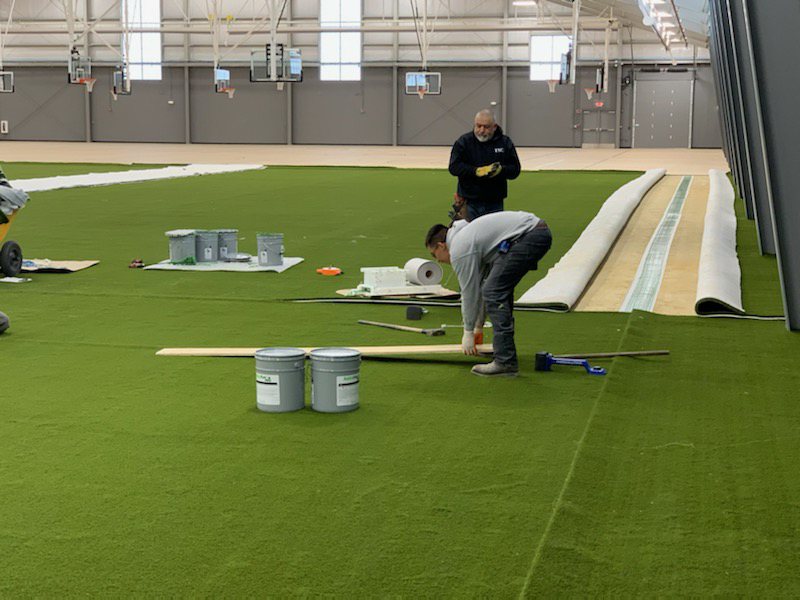 AllSportsInc1's tweet photo. A lot has happened in 2 weeks at the Rec Center @RochelleILParks. https://t.co/FmFu9EPw1R #AllSportsInc1 #AstroTurfUSA #RinglandJohnson https://t.co/TuV6nrk7L5