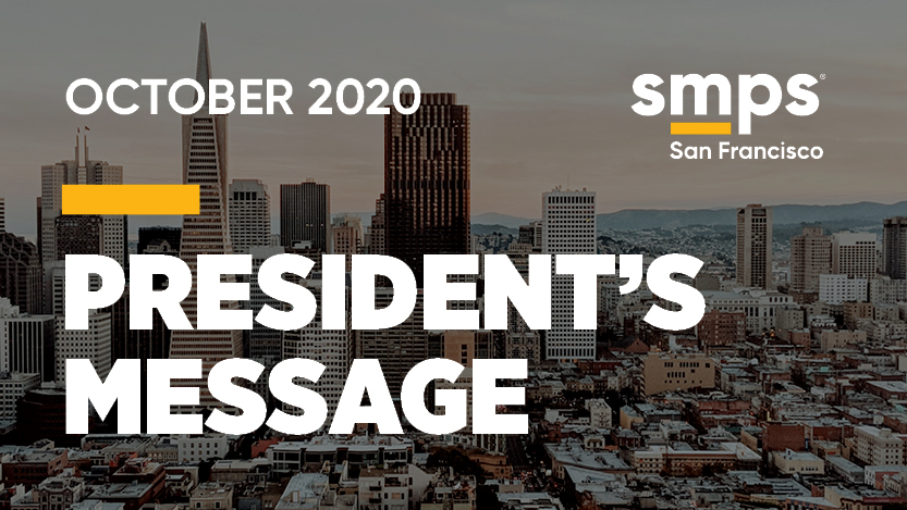 SMPS_SF's tweet photo. "Itโs hard to believe itโs already October and we are officially in the last quarter of 2020. Here at #SMPS weโve got a month filled with opportunities for you to learn, grow, and connect." Read more: https://t.co/STj4nHLVW4 #sfbac #professionaldevelopmet #marketing https://t.co/wEtIIu32ug