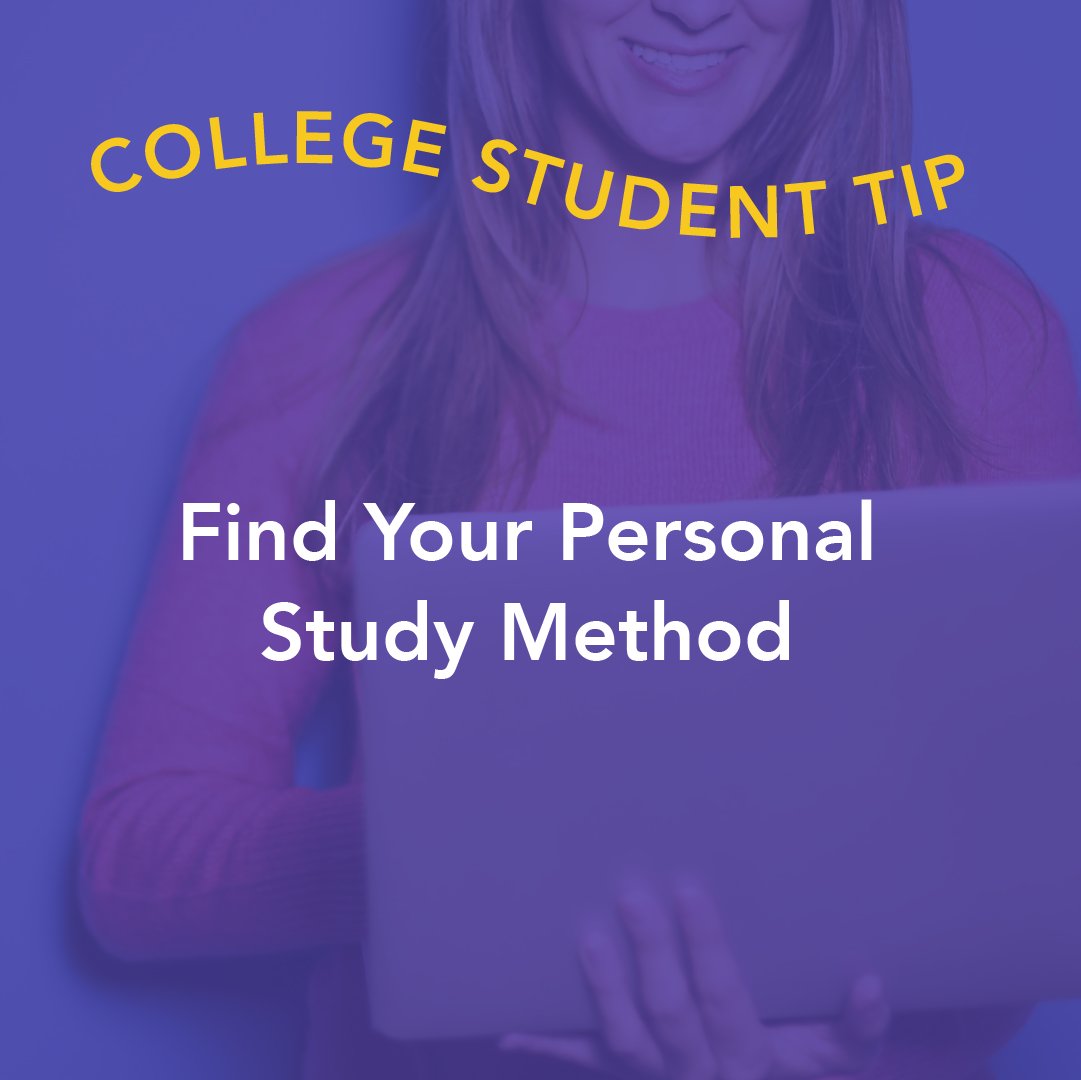 Studydotcom's tweet image. Test out different study methods, like flashcards, practice tests or teaching someone else, to see what works the best for you. Once you know what works, you can tailor your studying so it&apos;s the most effective.

#college #highered #studentips