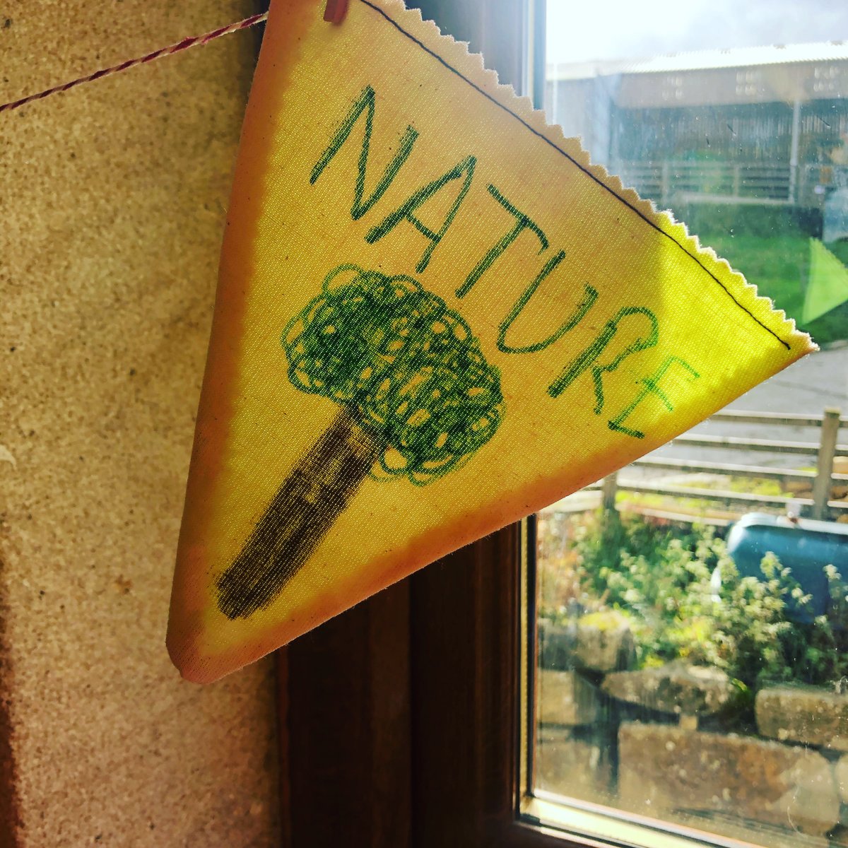 At the end of the 4th day we run a shoe mindfulness session and ask the group to end their time at the farm by recording a personal feeling about the week on a piece of bunting.... #mindfulness #bunting #buntingflag #mindfulnesspractice #apprentice #yorkshireapprenticebuilder