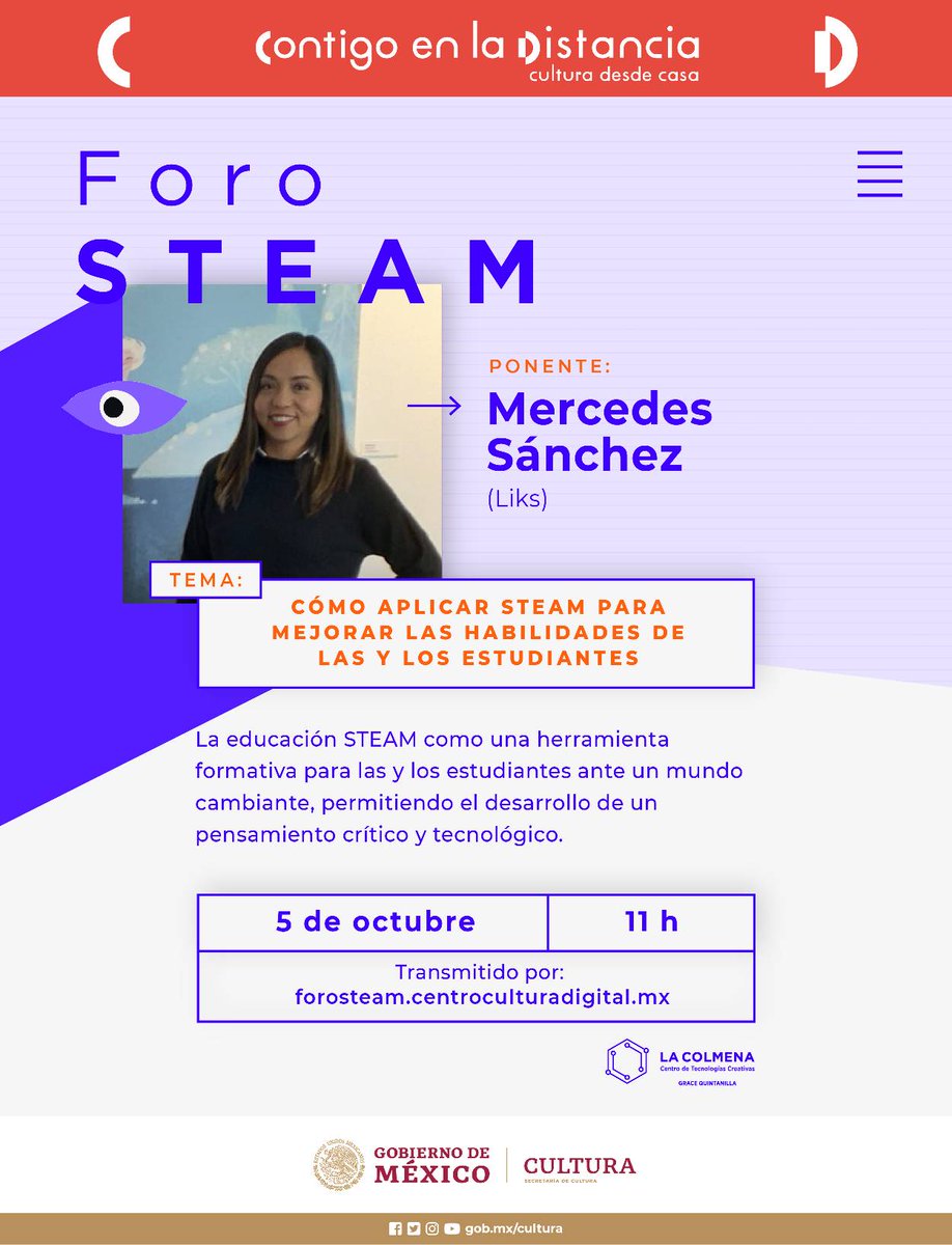 LaColmenaTLX's tweet photo. #FOROSTEAM 👁️
En esta edición nos acompaña #MercedesSánchez 🙋🏻‍♀️, Maestra en Geografía por la UNAM.  Implementa el proyecto https://t.co/YtOeLluivM, enfocado a la ciencia detrás de las estaciones meteorológicas y el proyecto https://t.co/XQ70emFGgi.
+ Info: https://t.co/wVLnIhh6l7 https://t.co/sSB1k8zvaP