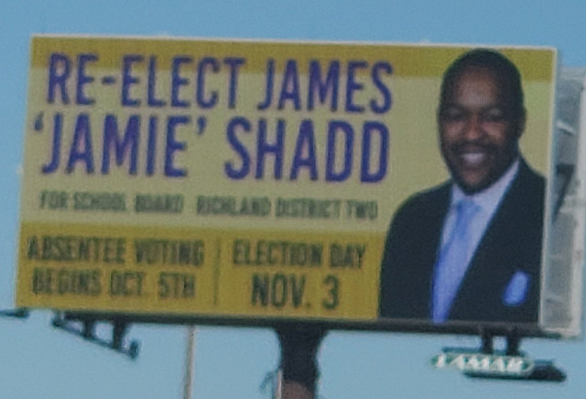 JamesShadd's tweet photo. While the photo is fuzzy, your choice should be clear: Send me back to the Board starting October 5th. Election Day is November 3rd. I just need one of your 3 votes.
HELP: when you are in the area, take a clearer shot, post and tag me.ππΎββοΈ
#ShaddForTwo https://t.co/etb4ibfA7h