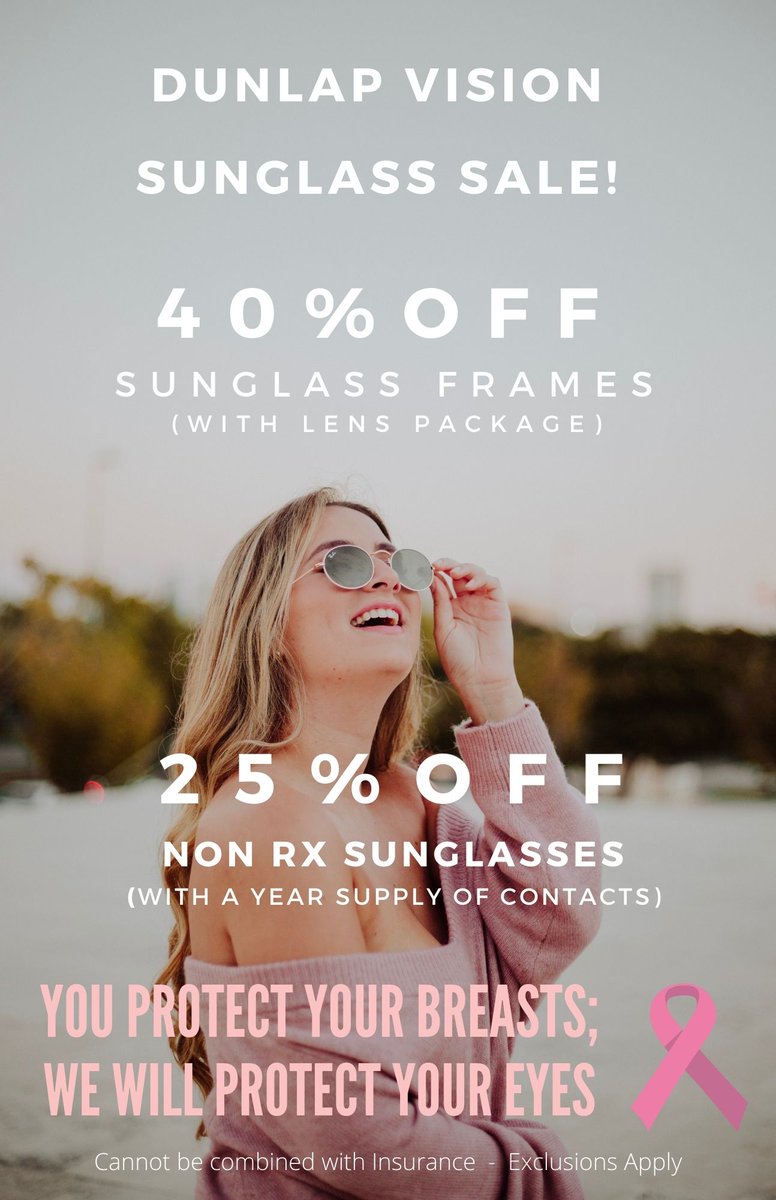 October Sunglass Sale! Stop in anytime to see our great selection!😎☀️