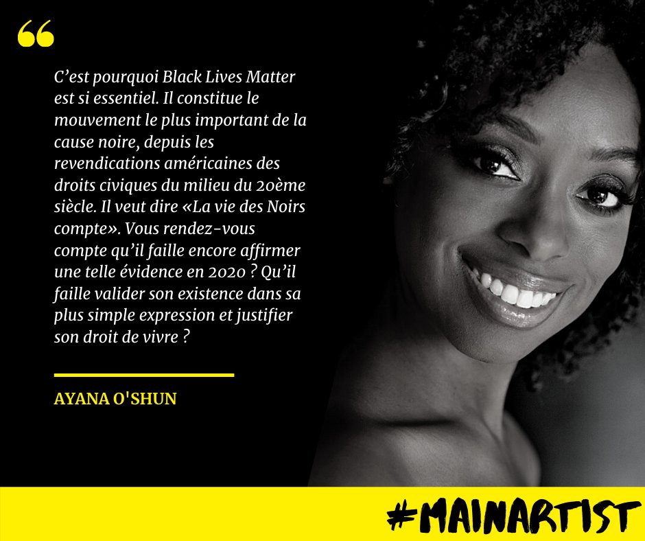 <a href="/ayanaoshun/">Ayana S.M. O'Shun</a> est notre #MainArtist cette quinzaine ! 👏
▶️ Découvrez son texte poignant : bit.ly/36pYr8q