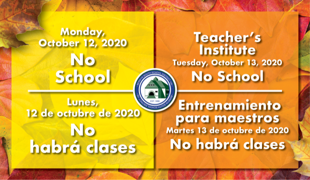BerwynSouth100's tweet photo. Monday, October 12, 2020
No School
Teacher’s Institute
Tuesday, October 13, 2020
No School 
Wednesday, October 14, 2020
Hybrid Learning Planning Day Non-attendance day for students https://t.co/jf2erXGDmw