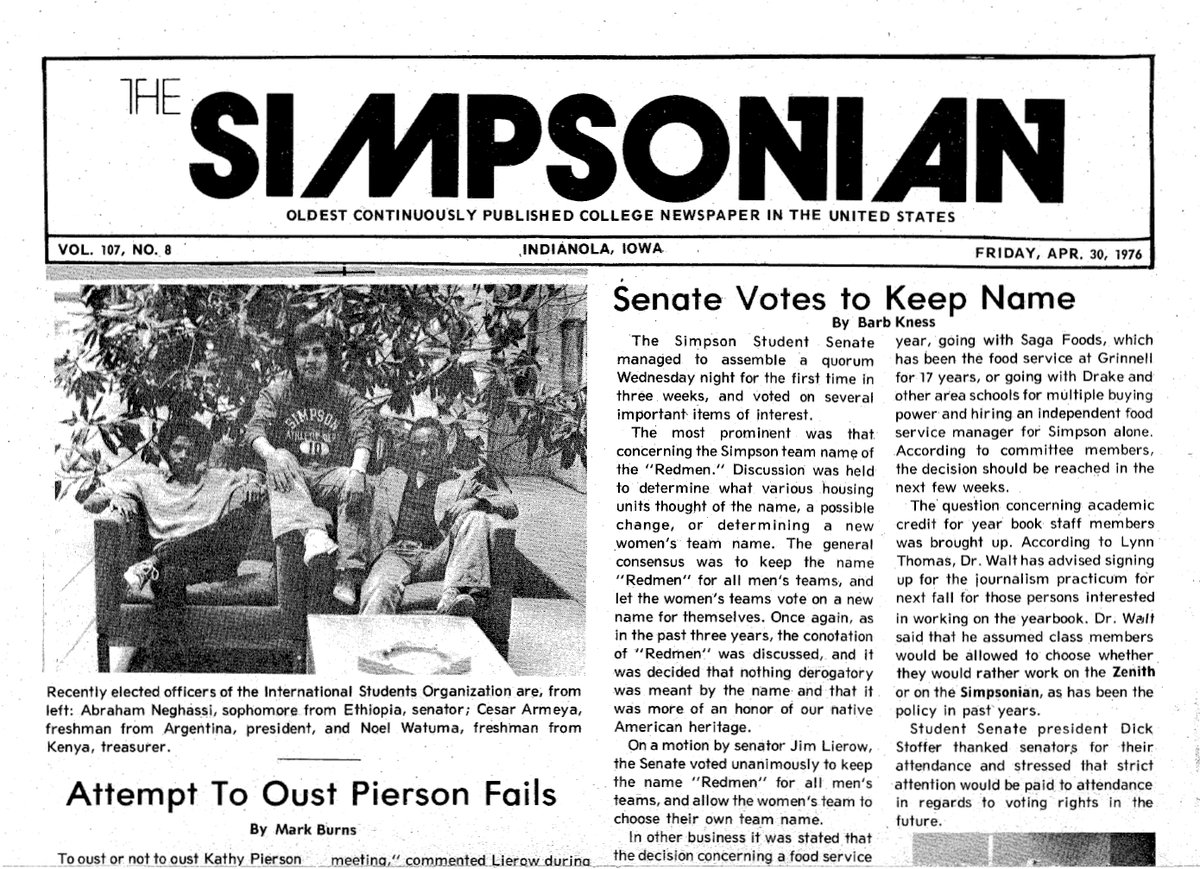 SimpsonCollege's tweet photo. Happy 150th birthday to the nation's oldest continuously published student newspaper, @SimpsonianSC. 

You've grown up so fast. https://t.co/HjC7LgbMJl