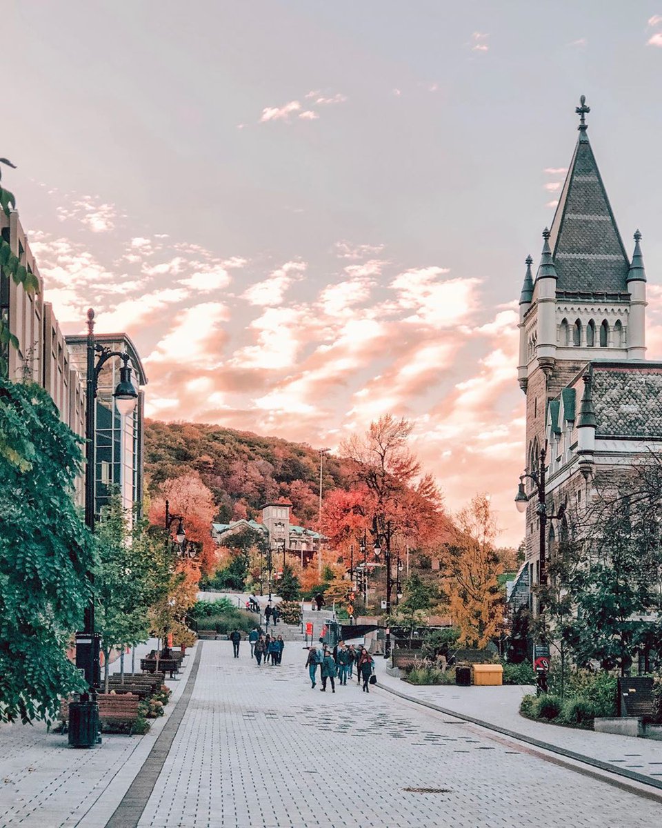 A sunset at one of Canada’s oldest universities. Did you know that McGill turns 200 next year? 🎂 📸 offtomontreal via Instagram #bonjourquebec